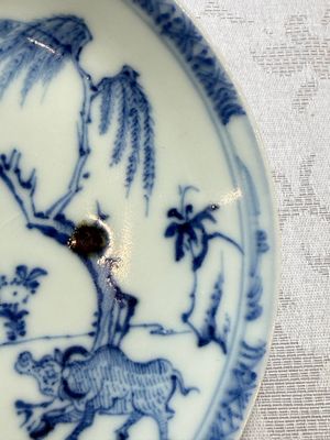 A pair of Chinese blue and white 'Ca Mau' shipwreck tea bowls and saucers — photo 35