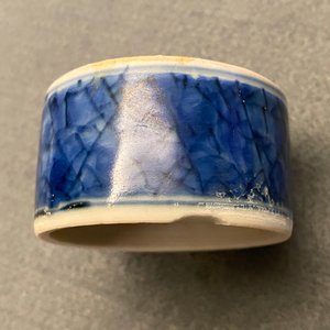 A pair of Chinese blue and white covered jars with floral design, Hatcher cargo shipwreck, Transitional period — photo 11