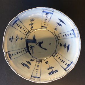 A pair of Chinese blue and white crow cups, Ming, Wanli — photo 5