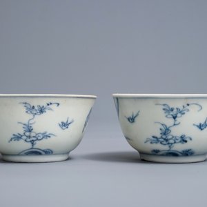 A pair of Chinese blue and white cups and saucers, Ca Mau wreck, Yongzheng — photo 6
