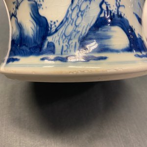 A pair of Chinese blue and white 'deer and crane' vases, Kangxi — 照片 30