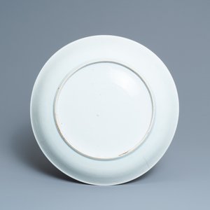 A pair of Chinese blue and white dishes with flower baskets, Qianlong — 照片 4