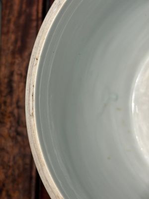 A pair of Chinese blue and white drum-shaped jars and cover, Jiajing mark, Kangxi — 照片 7