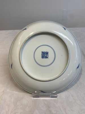 A pair of Chinese blue and white 'Eight Immortals' plates, Kangxi mark, 19th C. — photo 15