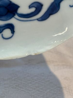 A pair of Chinese blue and white flower-shaped 'Long Eliza' plates, Kangxi — foto 14