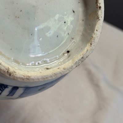 A pair of Chinese blue and white 'Flying Horses' pear-shaped bottle vases — 照片 29