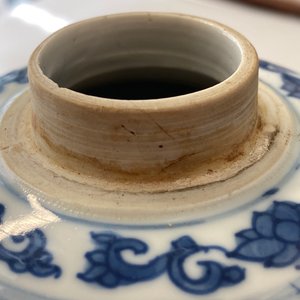 A pair of Chinese blue and white lidded jars with floral design, Kangxi — photo 15