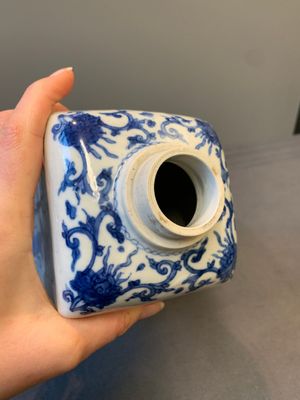 A pair of Chinese blue and white 'Long Eliza' square flasks, Kangxi — photo 14