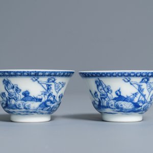 乾隆 青花海王星茶具两套 — 照片 4