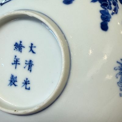 A pair of Chinese blue and white 'Poppy' bowls — foto 10