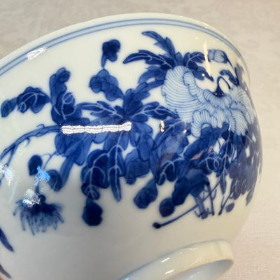 A pair of Chinese blue and white 'Poppy' bowls — foto 23
