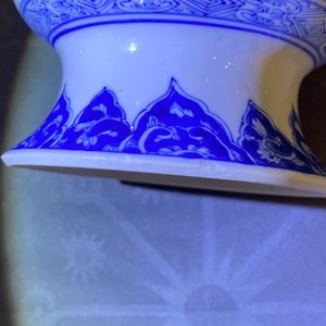 A pair of Chinese blue and white rouleau vases, Kangxi — 照片 7