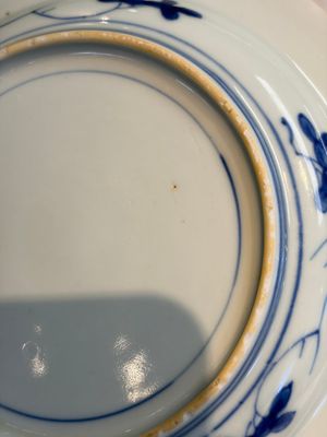 A pair of Chinese blue and white 'Scheveningen' or 'Nabeshima' plates, Kangxi/Yongzheng — foto 13