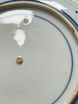 A pair of Chinese blue and white 'Scheveningen' or 'Nabeshima' plates, Kangxi/Yongzheng — photo 22