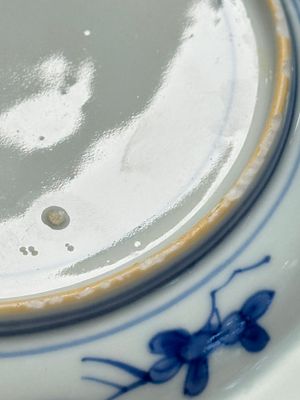 A pair of Chinese blue and white 'Scheveningen' or 'Nabeshima' plates, Kangxi/Yongzheng — photo 23