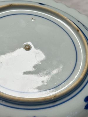A pair of Chinese blue and white 'Scheveningen' or 'Nabeshima' plates, Kangxi/Yongzheng — photo 24