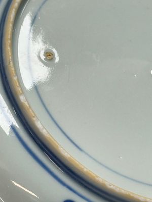 A pair of Chinese blue and white 'Scheveningen' or 'Nabeshima' plates, Kangxi/Yongzheng — photo 10