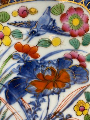 A pair of Chinese blue and white square flasks with European overdecoration, Kangxi — 照片 25
