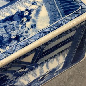 A pair of Chinese blue and white square vases and covers, Kangxi — 照片 33