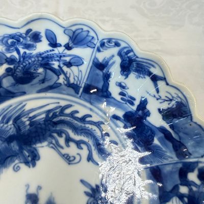 A pair of Chinese blue and white tea bowls and saucers — photo 5