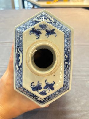 A pair of Chinese blue and white tea caddies and covers, 19th C. — 照片 19