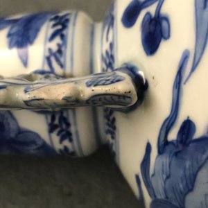 A pair of Chinese blue and white vases after Venetian glass models, Kangxi — 照片 11