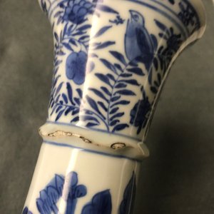 A pair of Chinese blue and white vases after Venetian glass models, Kangxi — 照片 17