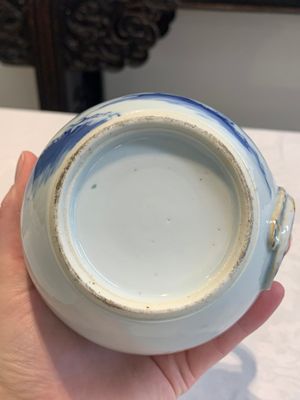 A pair of Chinese blue and white wine jugs with a chilong-form handle, possibly for the Vietnamese market, 19th C. — photo 16