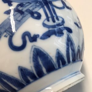 A pair of Chinese blue and white with cafe-au-lait triple gourd vases, Kangxi — 照片 19