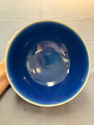 A pair of Chinese blue-glazed 'Hatcher Cargo' shipwreck bowls with incised dragons, Transitional period — 照片 13