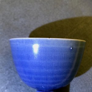 A pair of Chinese blue-glazed Hatcher Cargo stem cups, Transitional period — photo 8