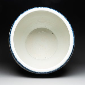 A pair of Chinese blue, white and copper-red 'dragon' fish bowls, Qianlong — 照片 12