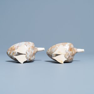 A pair of Chinese bone and mother-of-pearl models of ducks, 19th C. — 照片 8