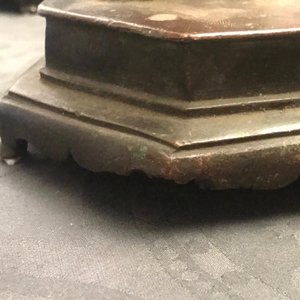 A pair of Chinese bronze candlesticks, Ming — photo 13