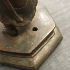 A pair of Chinese bronze candlesticks, Ming — photo 19