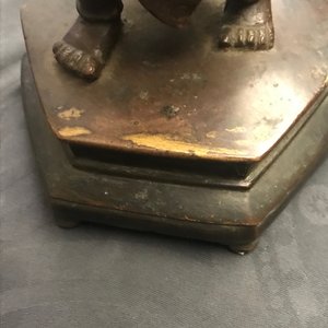 A pair of Chinese bronze candlesticks, Ming — photo 21