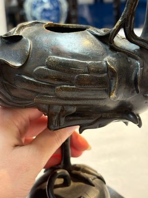 A pair of Chinese bronze duck-form censers, 17/18th C. — photo 12