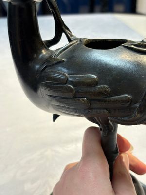 A pair of Chinese bronze duck-form censers, 17/18th C. — photo 13