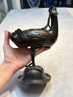 A pair of Chinese bronze duck-form censers, 17/18th C. — photo 17