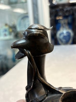 A pair of Chinese bronze duck-form censers, 17/18th C. — photo 21