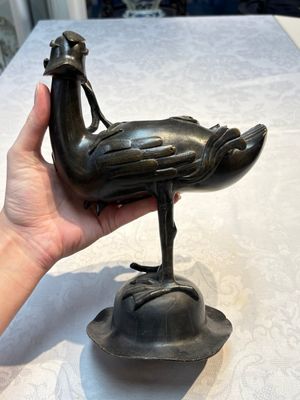 A pair of Chinese bronze duck-form censers, 17/18th C. — photo 4