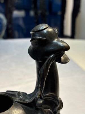 A pair of Chinese bronze duck-form censers, 17/18th C. — photo 10