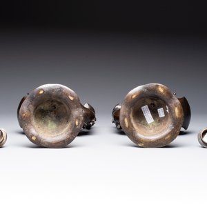 A pair of Chinese bronze duck-form censers, 17/18th C. — photo 6