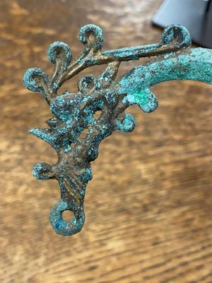 A pair of Chinese bronze finials, Warring States Period, 5th/3rd C. b.C. — 照片 12