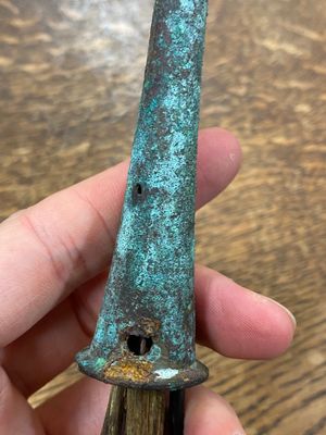 A pair of Chinese bronze finials, Warring States Period, 5th/3rd C. b.C. — 照片 13