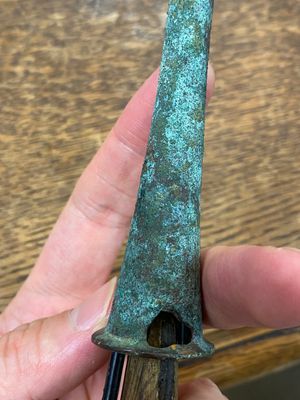 A pair of Chinese bronze finials, Warring States Period, 5th/3rd C. b.C. — 照片 18