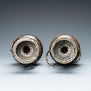 A pair of Chinese bronze vases, Yuan — photo 5