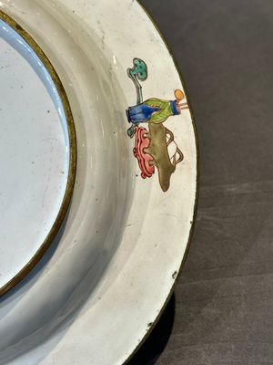 A pair of Chinese Canton enamel 'Fengyiting 鳳儀亭' plates, Yongzheng — foto 22