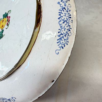 A pair of Chinese Canton enamel plates with floral design — photo 23