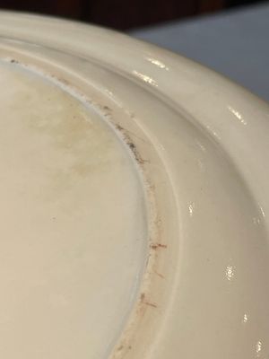 A pair of Chinese Canton famille rose armorial dishes with the arms of Moffat for the English market, 19th C. — 照片 8
